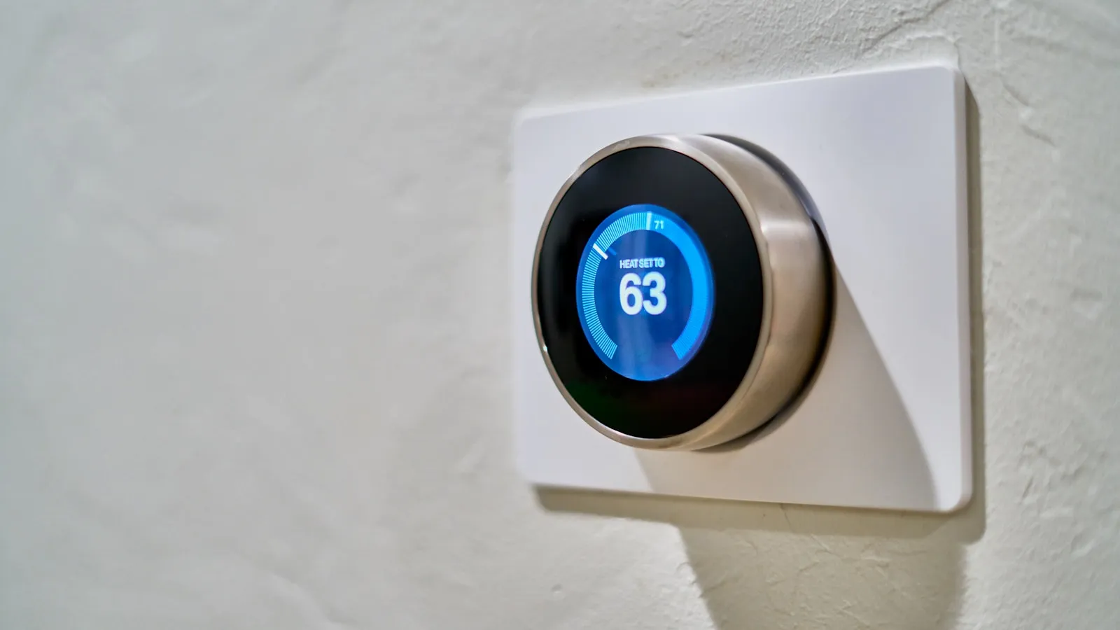 Smart thermostat controlling climate in a Las Vegas home