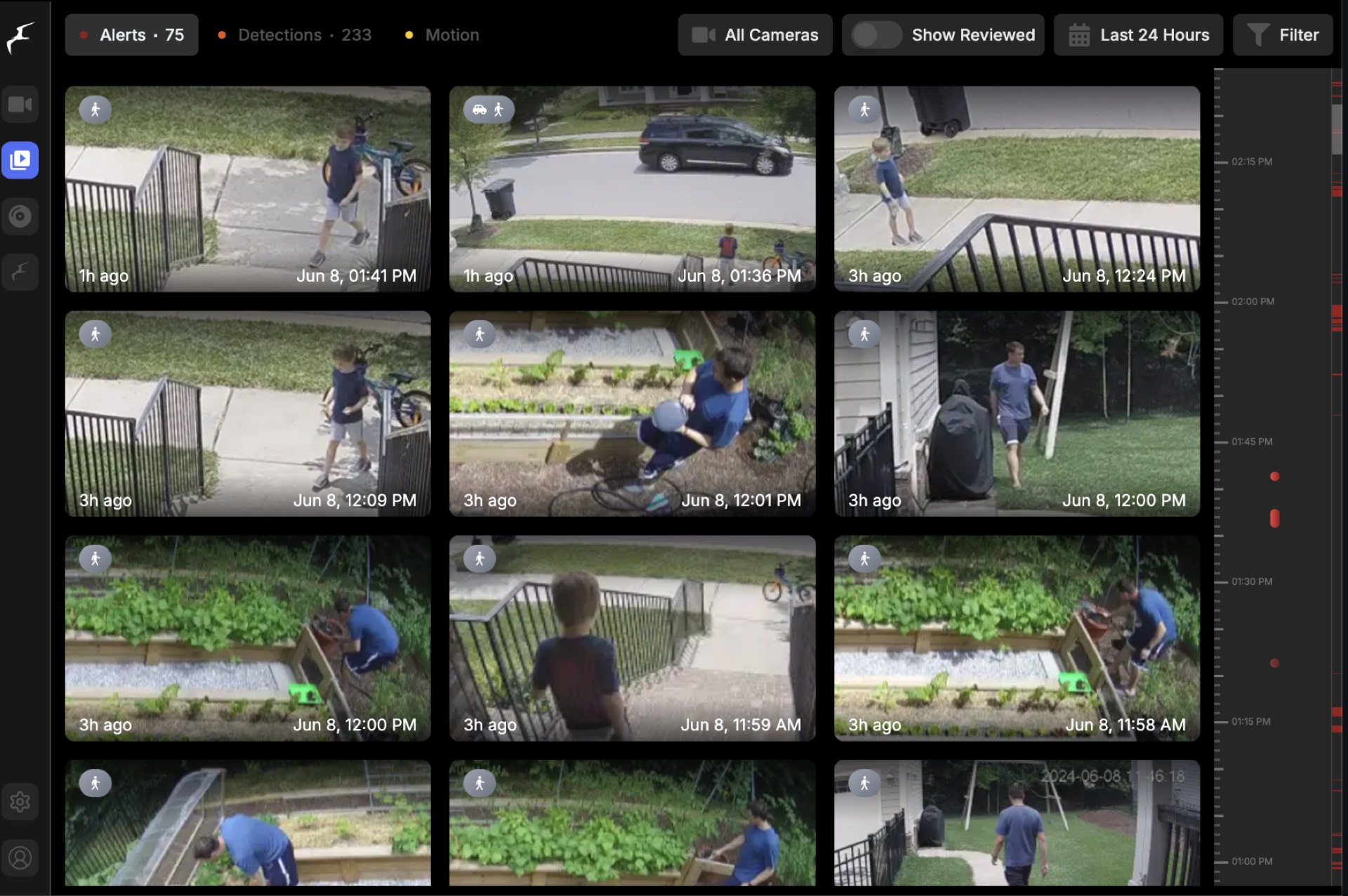 Weatherproof security cameras installed on a Las Vegas home